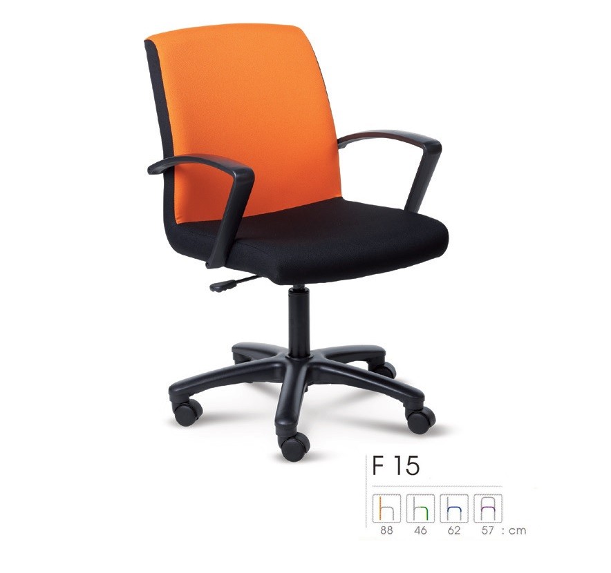 รูปภาพของ เก้าอี้ Forte F15 หนัง PVC ไม่โยก ปรับสูงต่ำโดยใช้โช๊คแก๊ส เกาหลี