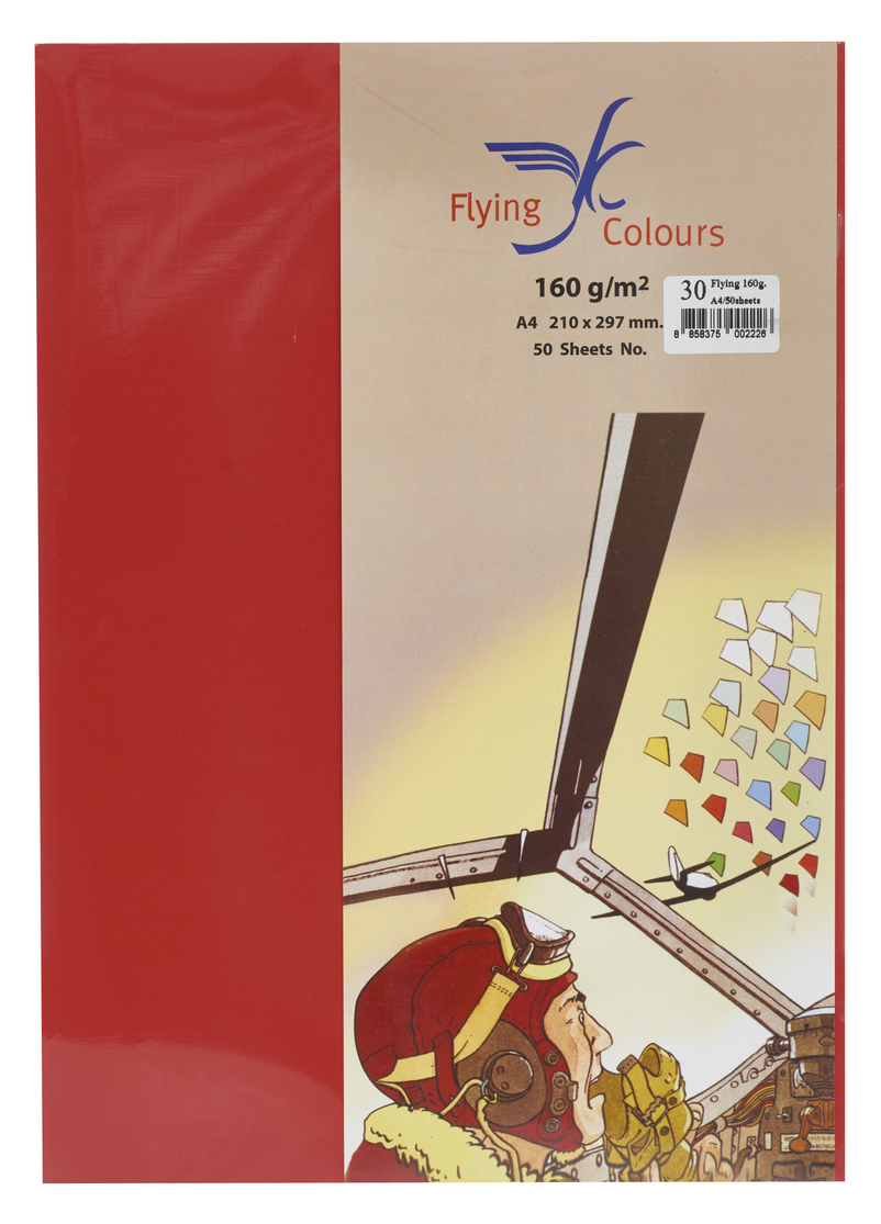 รูปภาพของ กระดาษสีถ่ายเอกสารฟลายอิ้ง (Flying) Colours No.30 สีแดงสด (50 แผ่น)