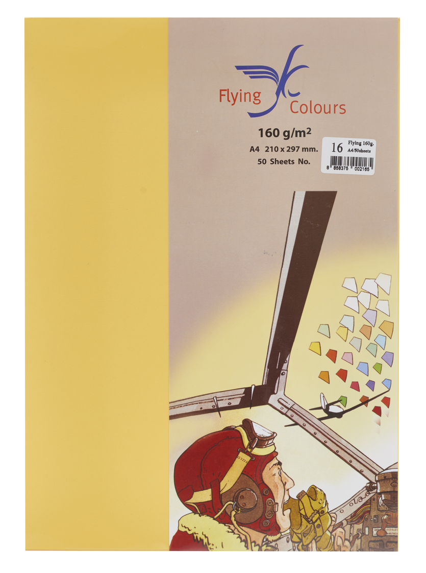 รูปภาพของ กระดาษสีถ่ายเอกสารฟลายอิ้ง (Flying) Colours No.16 สีเหลือง (50 แผ่น)
