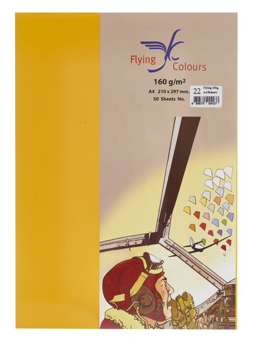 รูปภาพของ กระดาษสีถ่ายเอกสารฟลายอิ้ง (Flying) Colours No.22 สีทอง (50 แผ่น)