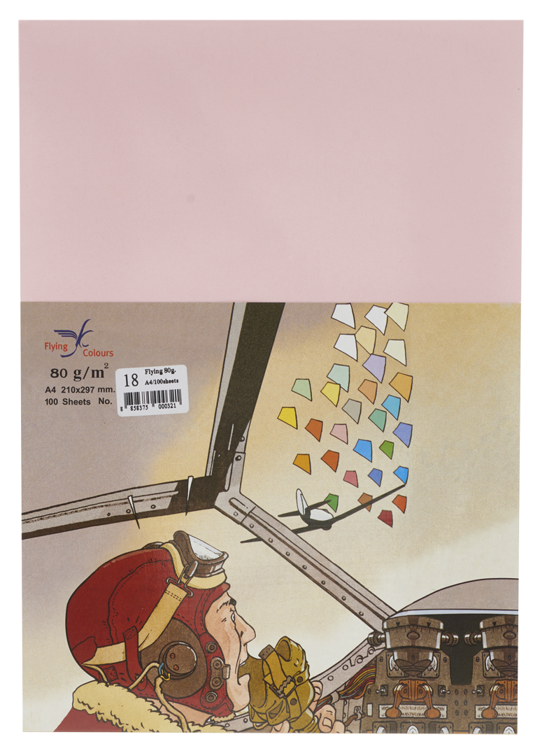 รูปภาพของ กระดาษสีถ่ายเอกสารฟลายอิ้ง (Flying) Colours No.18 สีชมพู (100 แผ่น)