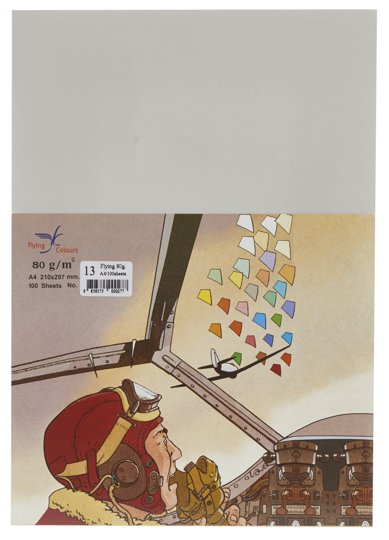 รูปภาพของ กระดาษสีถ่ายเอกสารฟลายอิ้ง (Flying) Colours No.13 สีเทา (100 แผ่น)