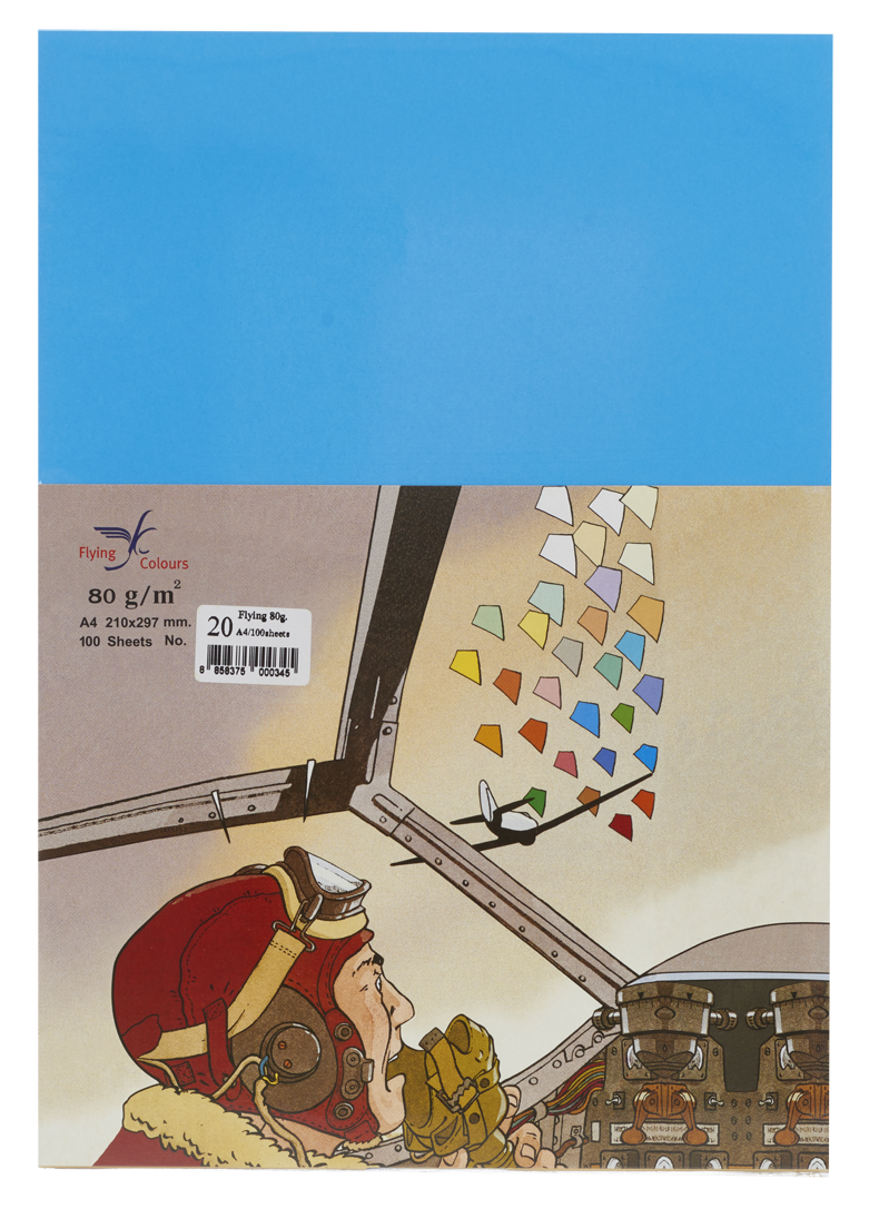 รูปภาพของ กระดาษสีถ่ายเอกสารฟลายอิ้ง (Flying) Colours No.20 สีน้ำเงิน (100 แผ่น)