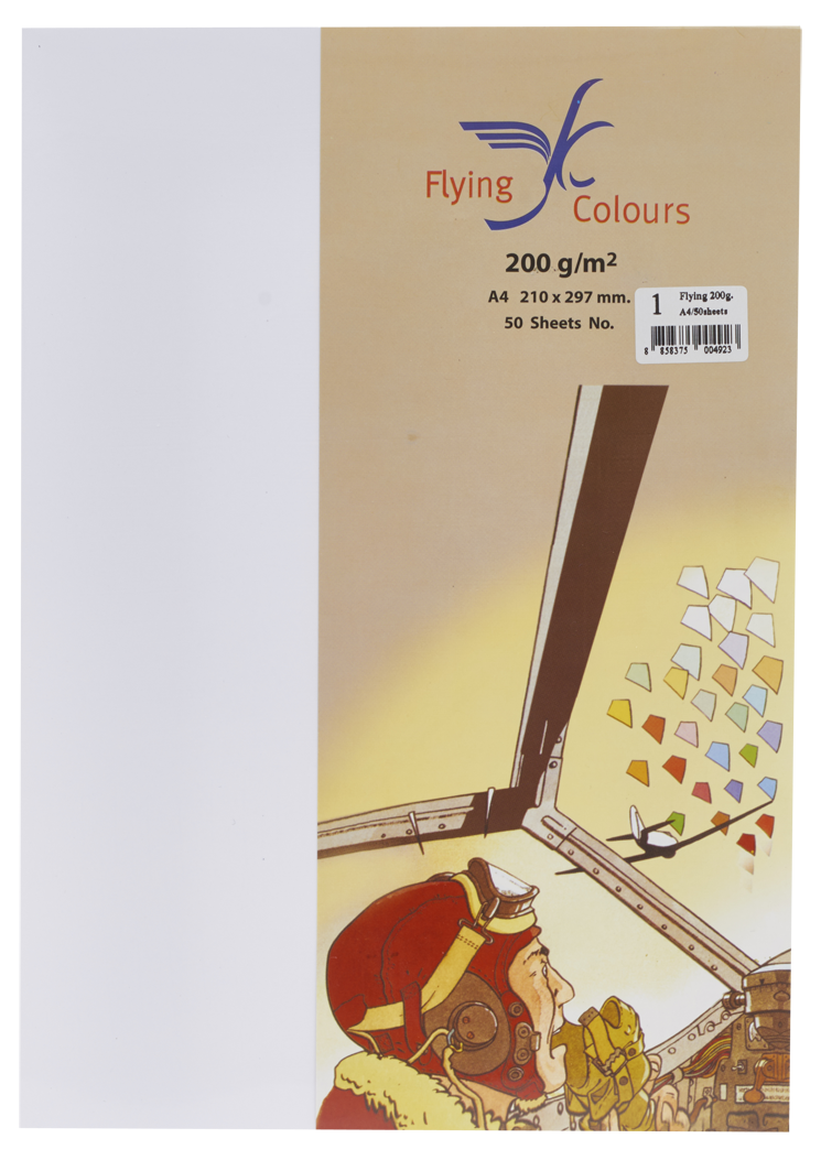 รูปภาพของ กระดาษสีถ่ายเอกสารฟลายอิ้ง (Flying) Colours No.1 สีขาว (50 แผ่น)
