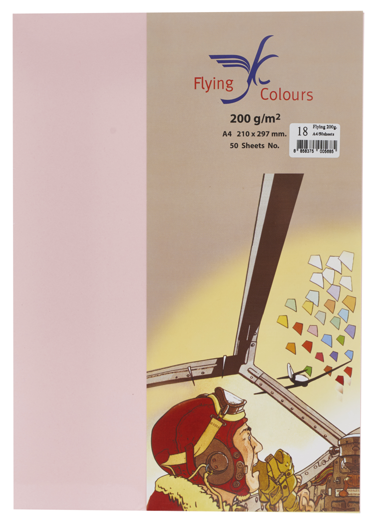รูปภาพของ กระดาษสีถ่ายเอกสารฟลายอิ้ง (Flying) Colours No.18 สีชมพู (50 แผ่น)