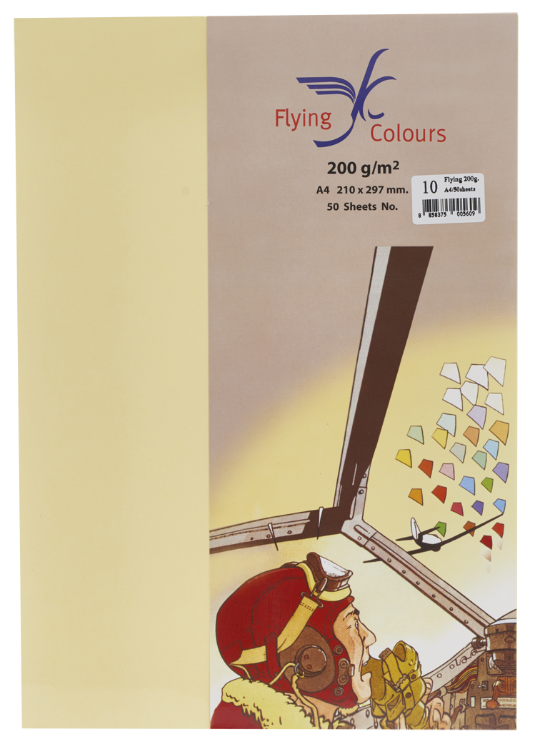รูปภาพของ กระดาษสีถ่ายเอกสารฟลายอิ้ง (Flying) Colours No.10 สีเหลืองอ่อน (50 แผ่น)
