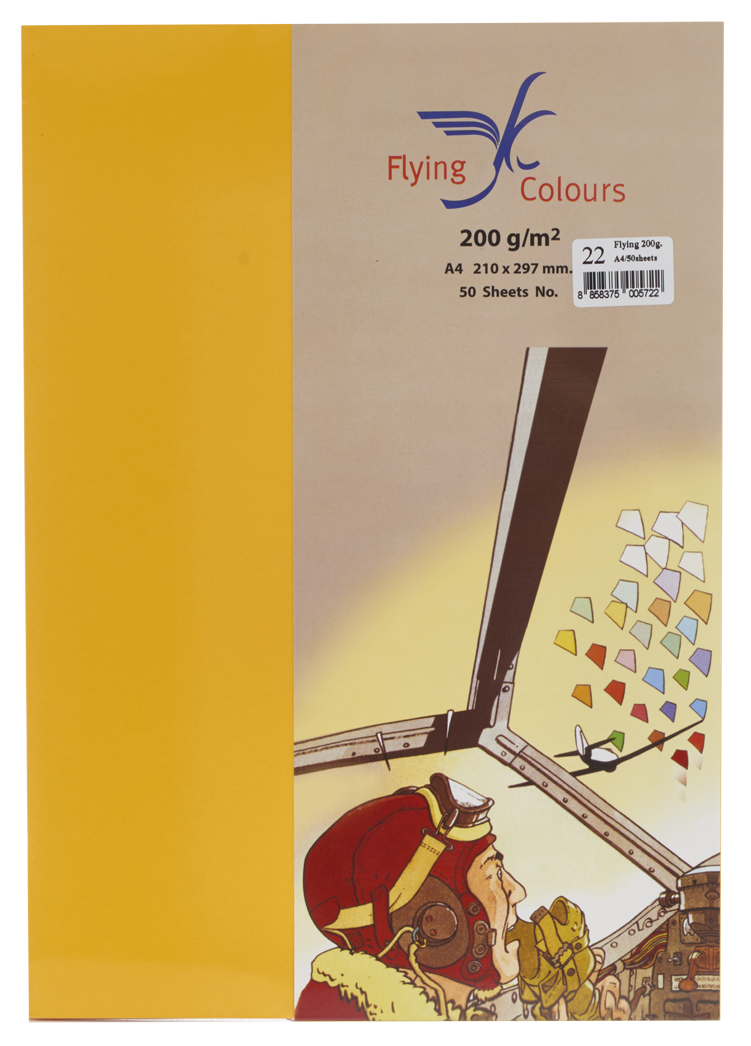 รูปภาพของ กระดาษสีถ่ายเอกสารฟลายอิ้ง (Flying) Colours No.22 สีทอง (50 แผ่น)