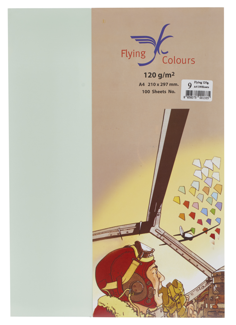 รูปภาพของ กระดาษสีถ่ายเอกสารฟลายอิ้ง (Flying) Colours No.9 สีเขียวอ่อน (100 แผ่น)