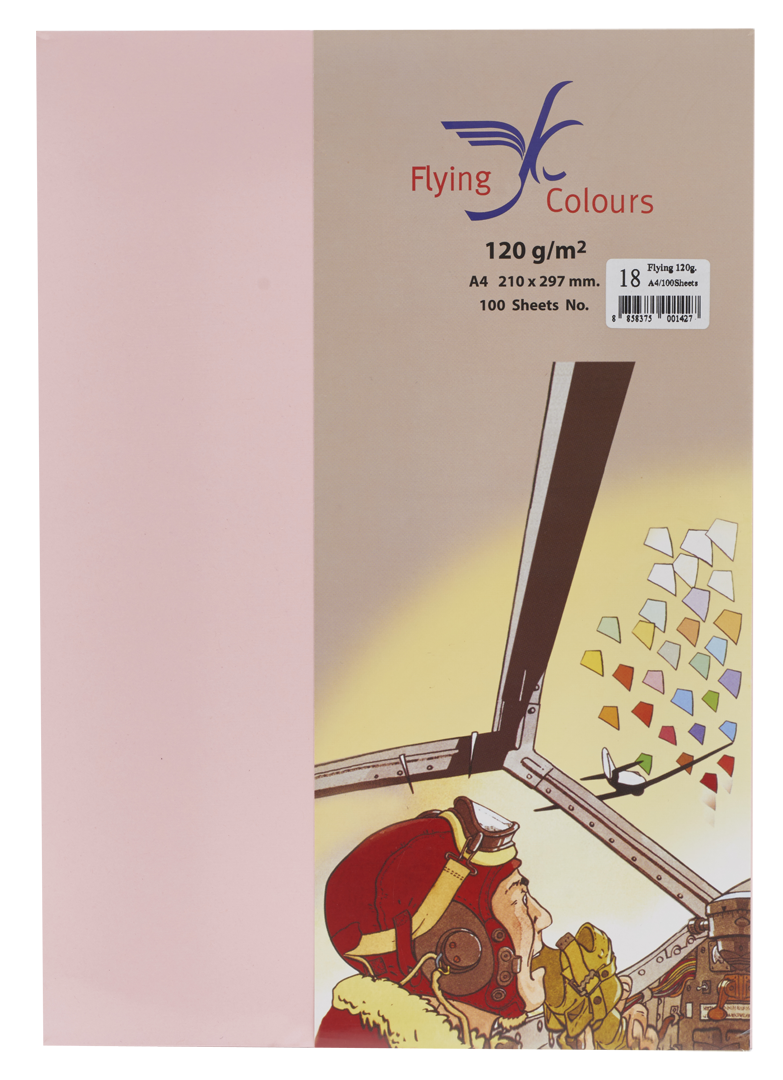 รูปภาพของ กระดาษสีถ่ายเอกสารฟลายอิ้ง (Flying) Colours No.18 สีชมพู (100 แผ่น)