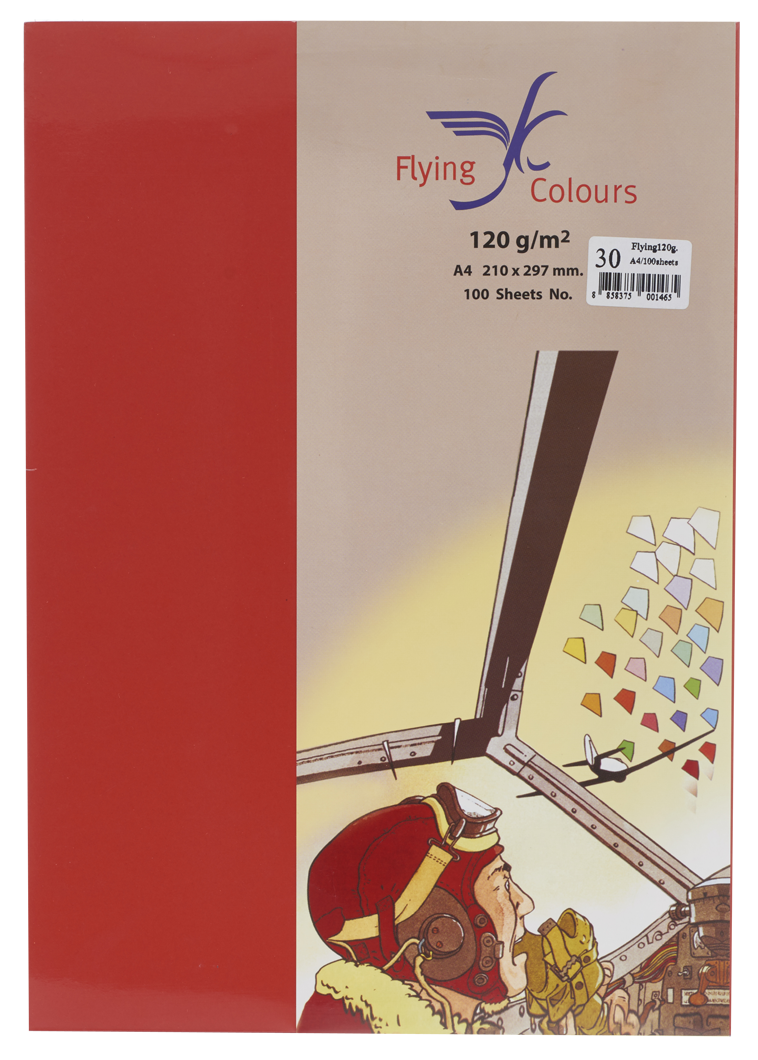 รูปภาพของ กระดาษสีถ่ายเอกสารฟลายอิ้ง (Flying) Colours No.30 สีแดงสด (100 แผ่น)