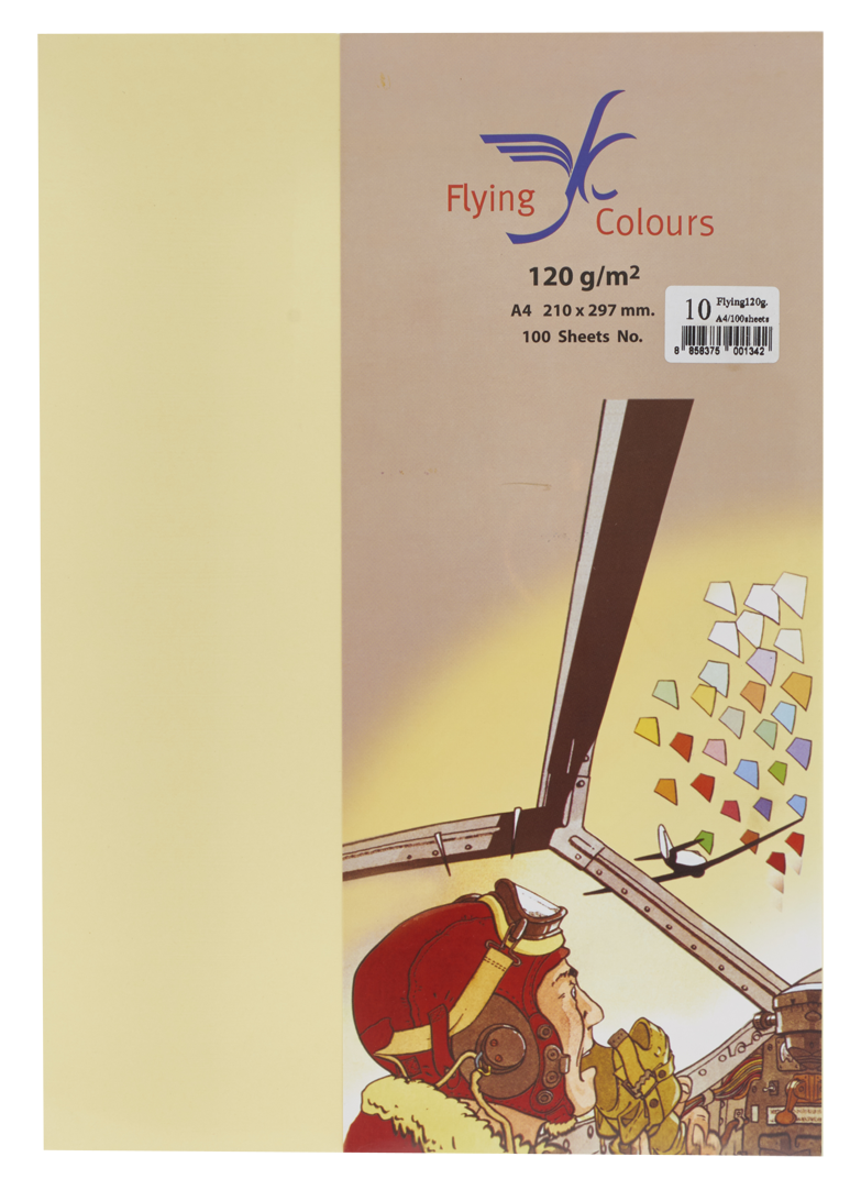 รูปภาพของ กระดาษสีถ่ายเอกสารฟลายอิ้ง (Flying) Colours No.10 สีเหลืองอ่อน (100 แผ่น)