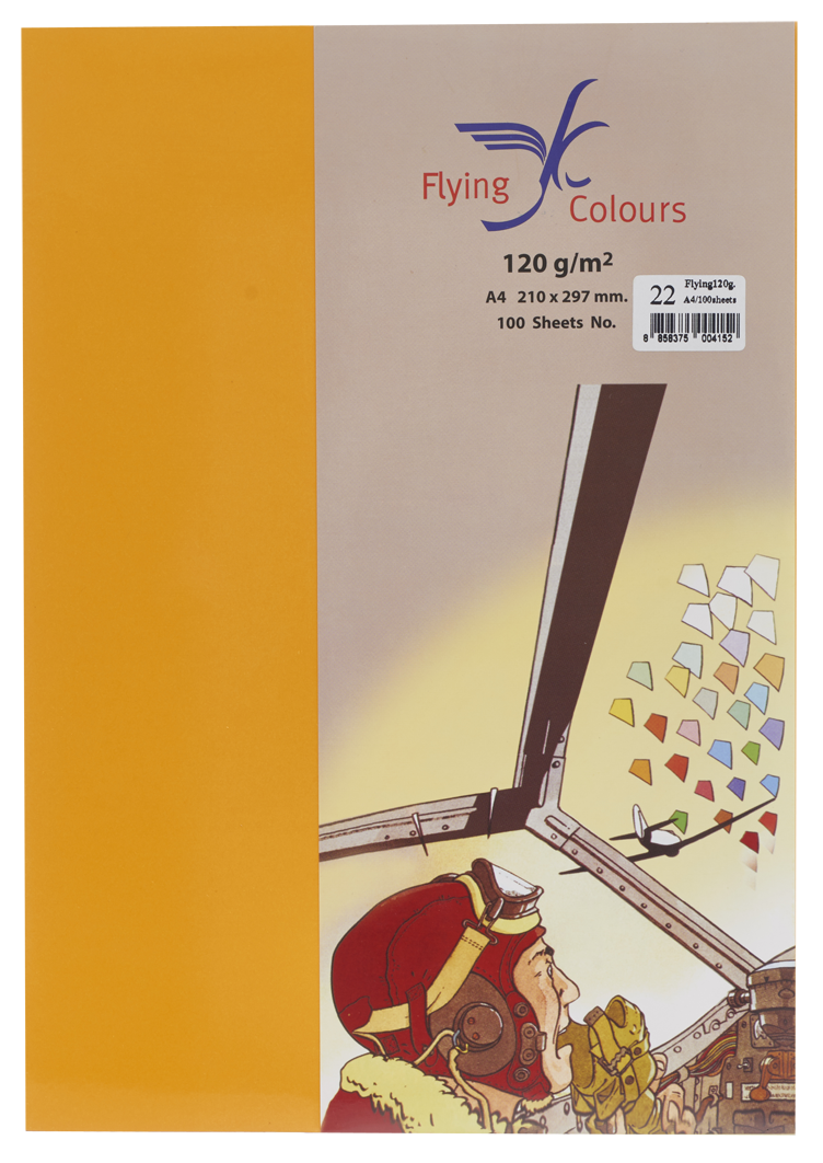 รูปภาพของ กระดาษสีถ่ายเอกสารฟลายอิ้ง (Flying) Colours No.22 สีทอง (100 แผ่น)