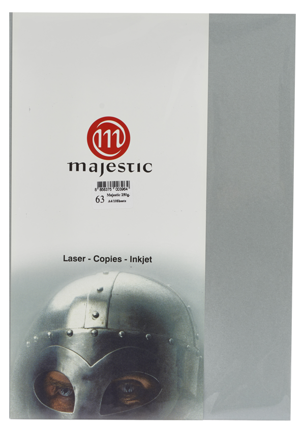 รูปภาพของ กระดาษประกายมุก Majestic เทา 250 แกรม, 063, 25 แผ่น