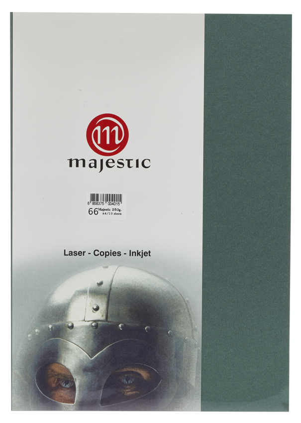 รูปภาพของ กระดาษประกายมุก Majestic เขียวเข้ม 250 แกรม, 066, 25 แผ่น