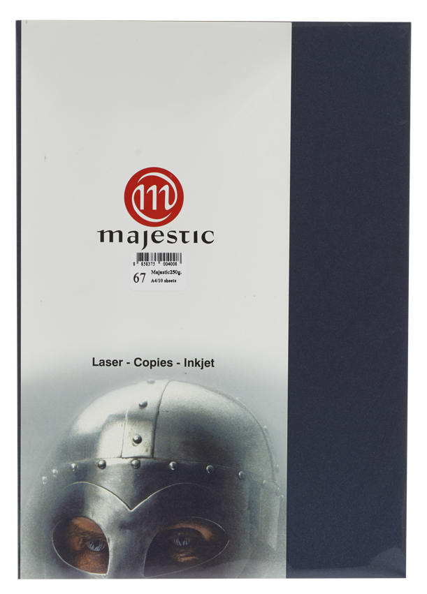 รูปภาพของ กระดาษประกายมุก Majestic น้ำเงิน 250 แกรม, 067, 25 แผ่น