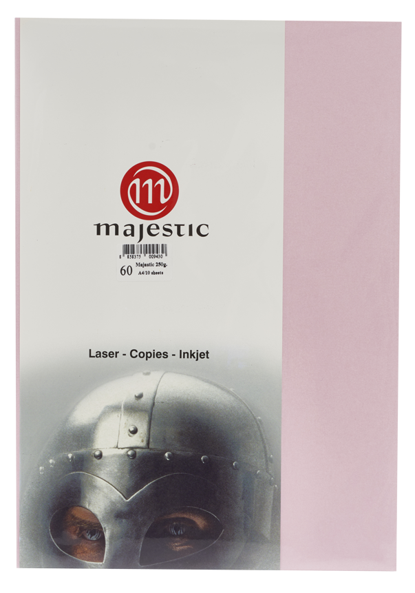รูปภาพของ กระดาษประกายมุก Majestic ชมพู 250 แกรม, 060, 25 แผ่น