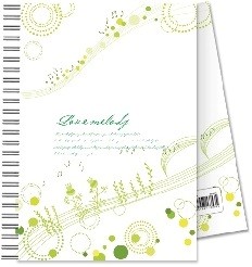 รูปภาพของ สมุดปกแข็งริมลวดลายแฟนซี เอลเฟ่น EF-301 A5, 80แกรม,70 แผ่น