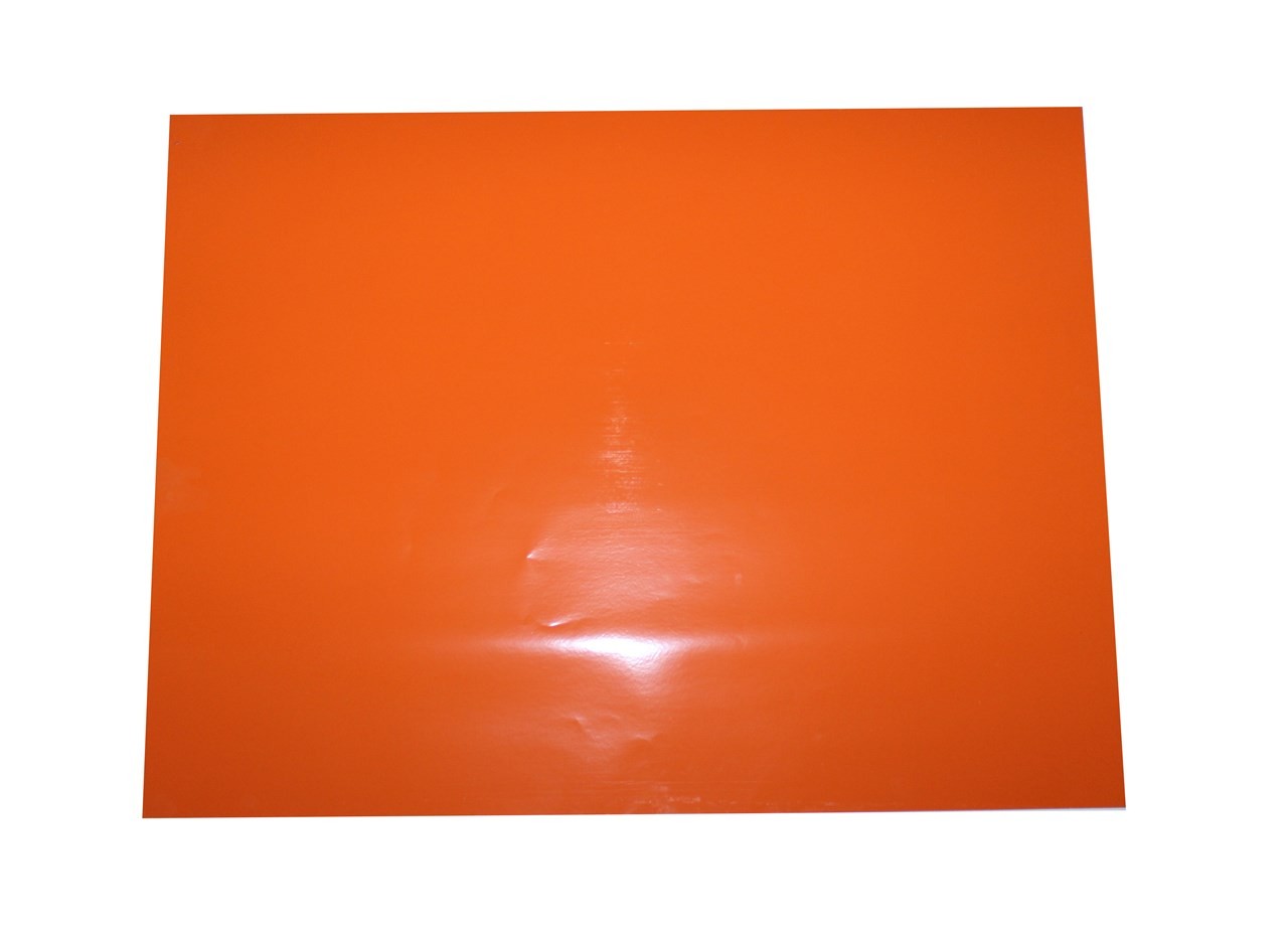 รูปภาพของ สติ๊กเกอร์ พีวีซี, 53 x 70 ซม. สีส้ม (10 แผ่น)