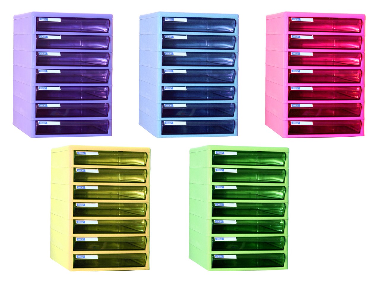 รูปภาพของ ตู้เอกสาร ออร์ก้า TCB-7 โครงเหลือง ลิ้นชักเหลืองใส 25.5x34x37.5