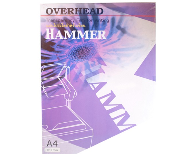รูปภาพของ แผ่นใสเขียน ออร์ก้า / HAMMER,100 ไมครอน,100 แผ่น
