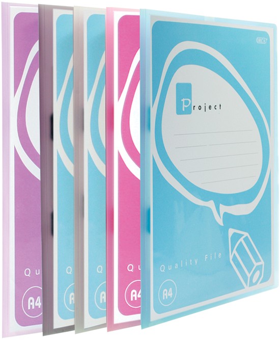 รูปภาพของ แฟ้มโชว์เอกสาร ออร์ก้า PFA-110 ปกมีซองพลาสติก, น้ำเงิน (1x24)