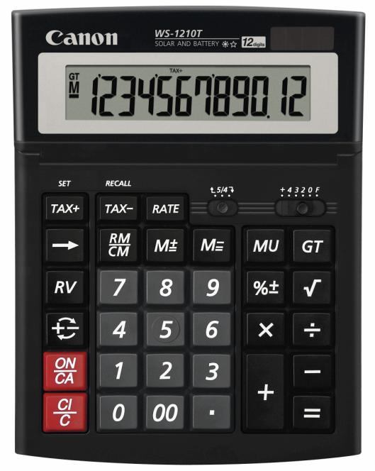 รูปภาพของ เครื่องคิดเลข Canon WS-1210T, 12 หลัก