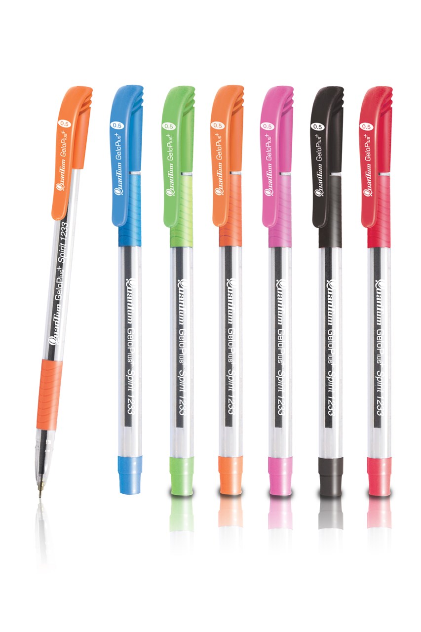 รูปภาพของ ควอนตั้มปากกาเจลโล่พลัส Spirit 1233 สีน้ำเงินคละสี